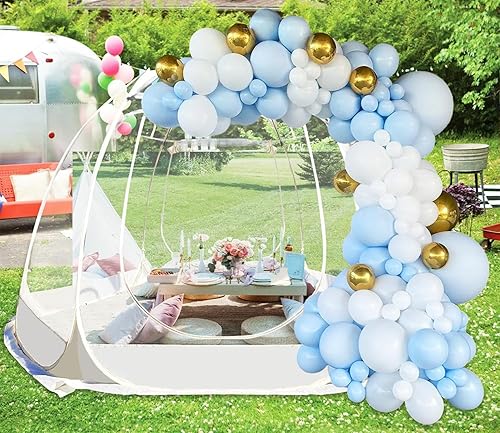 Miniatura 6 de Tienda de campaña al aire libre emergente de las casas de pantalla, Gazebo de esquina no muerto completamente transparente de 540 grados