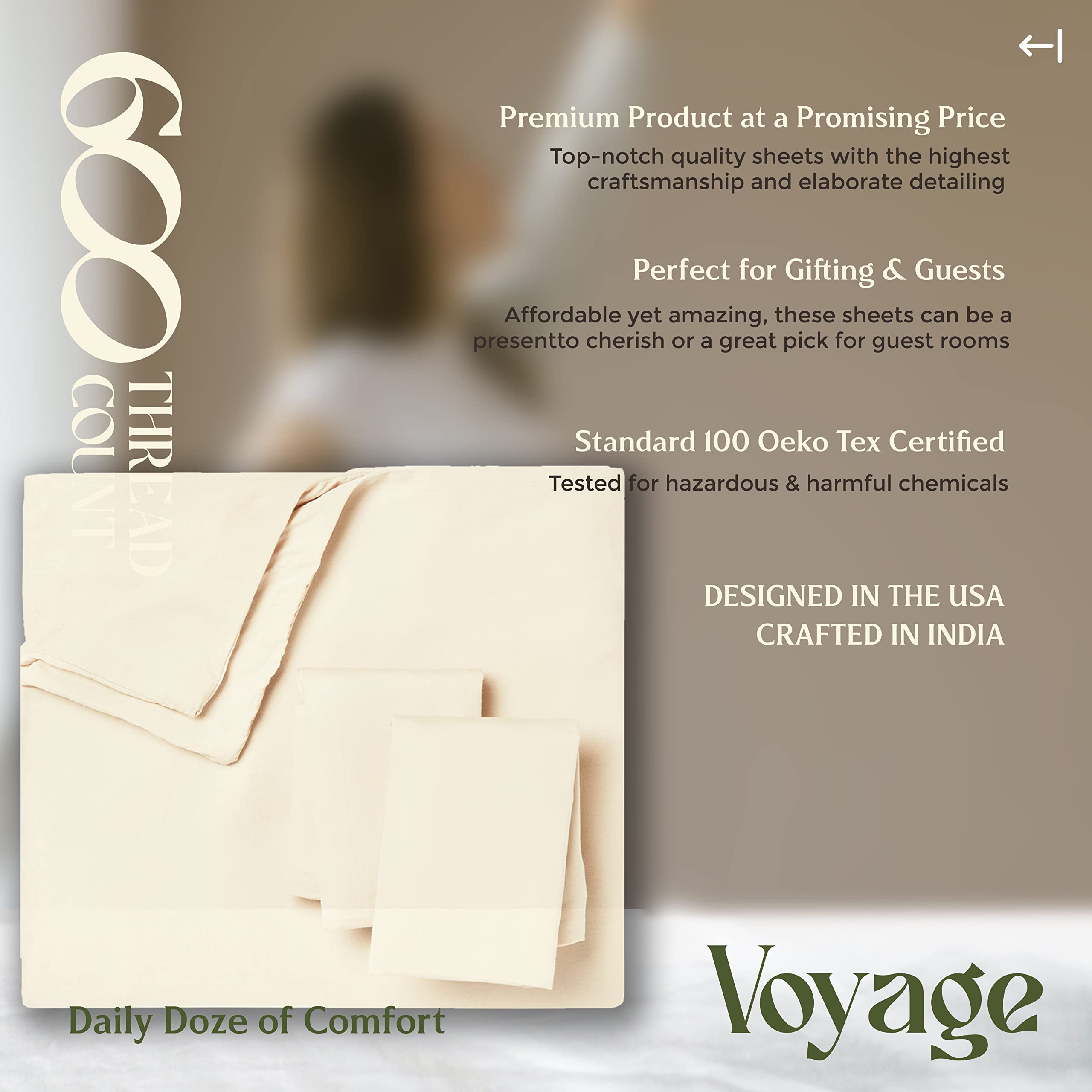 King Mayfair Linen Oversized King Size 800 Thread Count Satin 3 Piece Set 100% Pure Cotton 2 Pillowcases Zipper 7 Duvet Cover