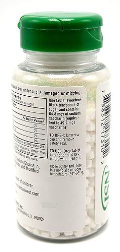 Miniatura 10 de Necta Sweet 1-Grain Saccharin Tabletas - Sustitutos del azúcar cero calorías 3 paquetes de 1000 comprimidos