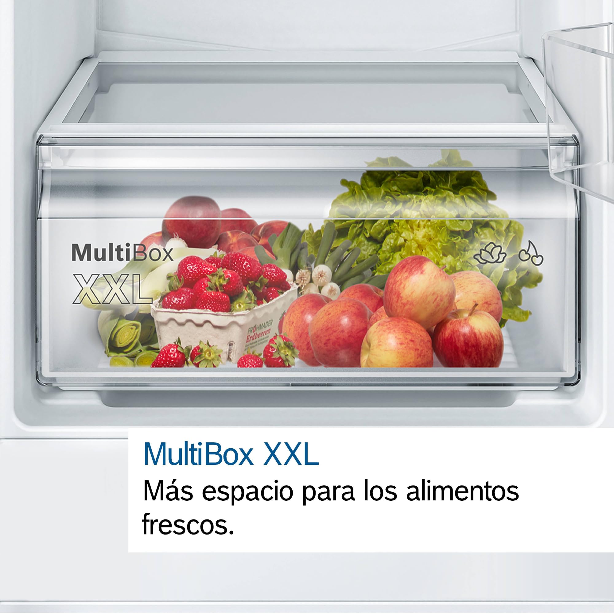 Bosch, Frigorífico integrable, Serie 4, Refrigeración Súper, KIR41VFE0 | Enfría rápidamente los nuevos alimentos para mantener la cadena de frío.