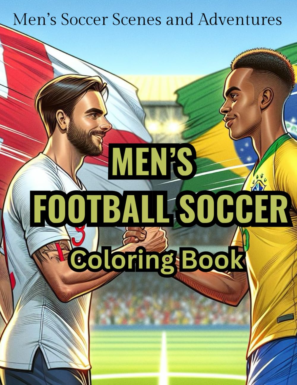 Men's Football Soccer Coloring Book: Men's Soccer Scenes and Adventures (Fantasy Coloring Books)