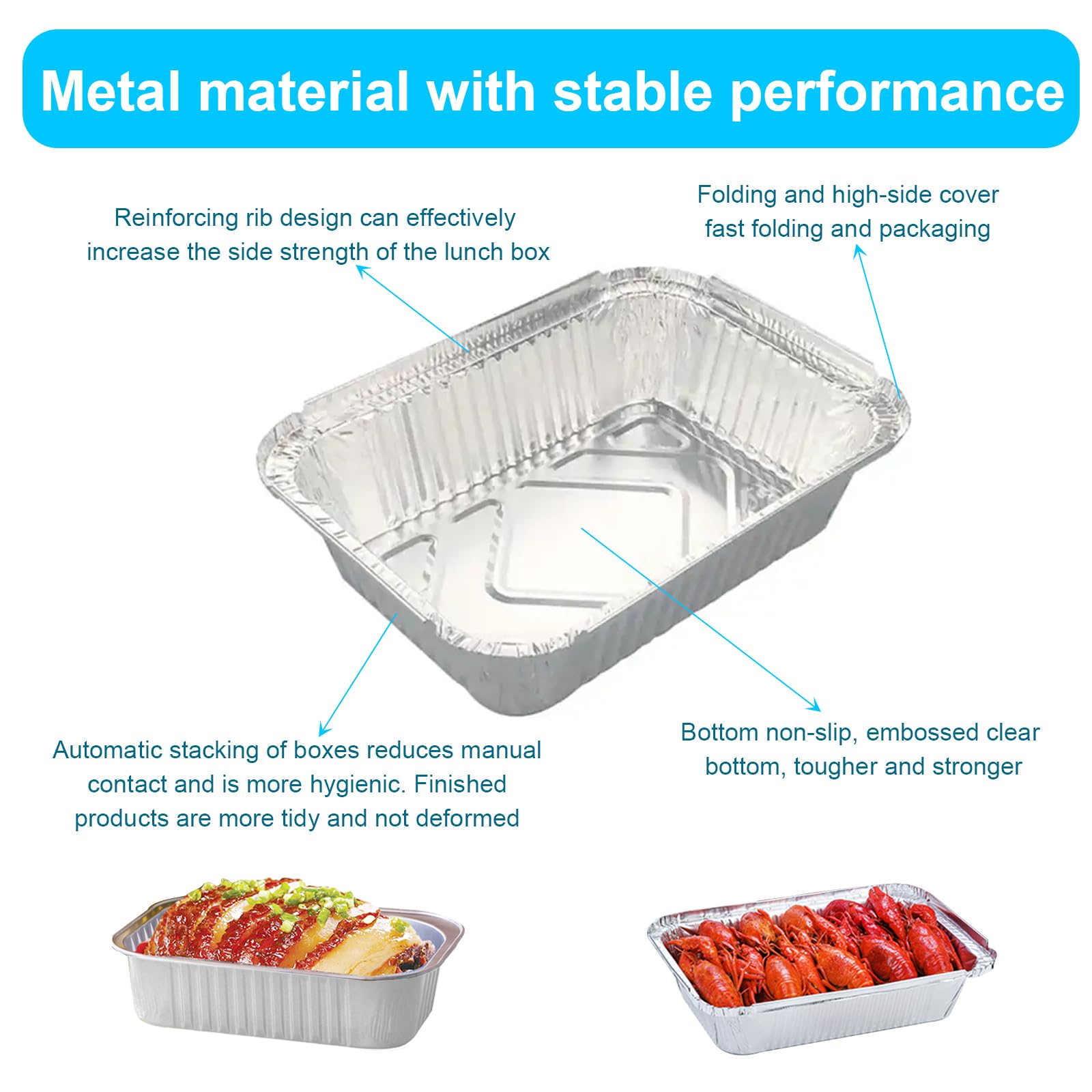 10 Piezas 2250ml Bandejas Aluminio Desechables con Tapa Bandeja Horno Papel de Aluminio Rectangular Bandejas de Aluminio Grandes para Hornear Asar Parrilla y Cocinar Alimentos (32x21x5cm)