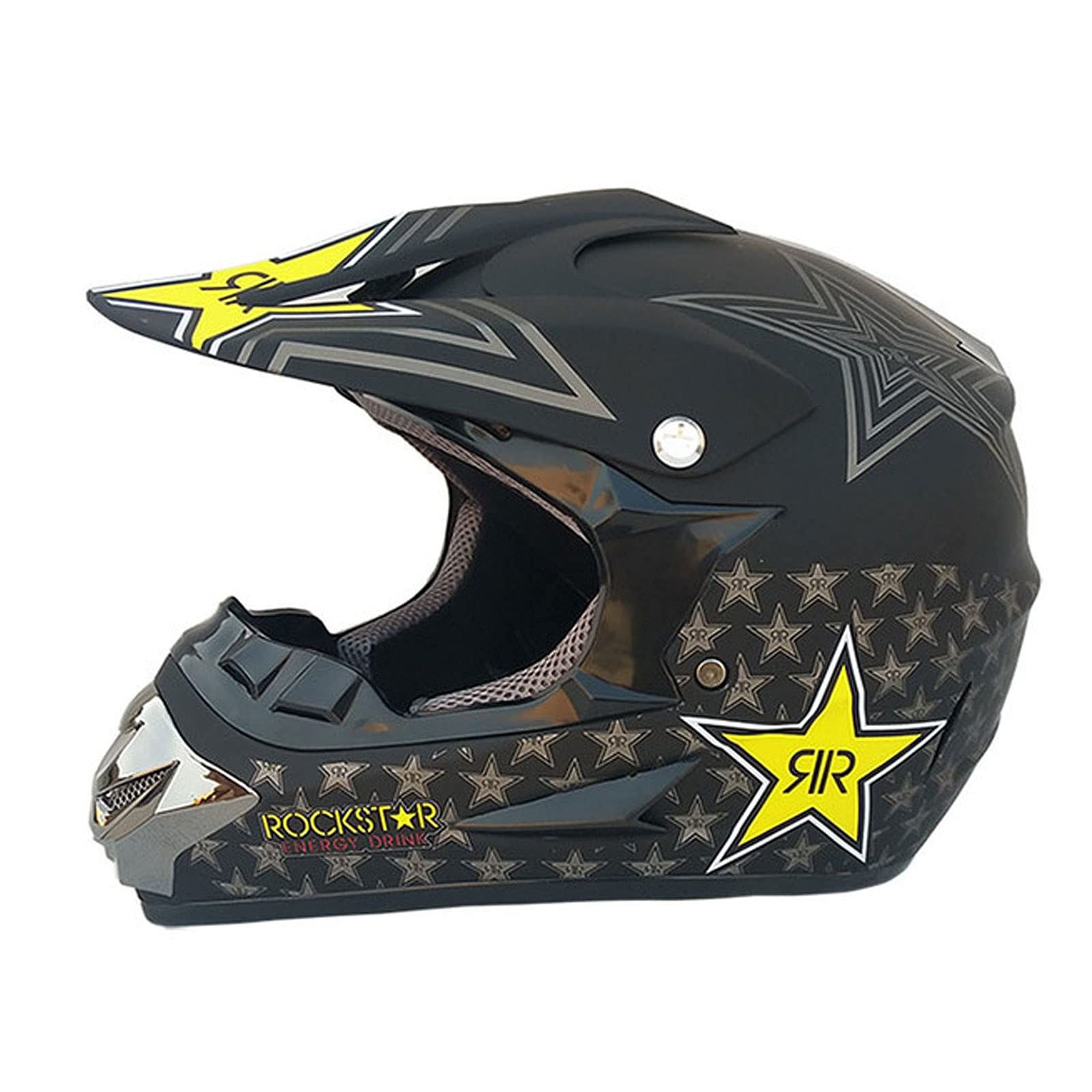 Casco Integral con Gafas, Guantes, Máscara, Casco Conjunto De Casco De Motocross para Motocicleta para Adultos para Hombres Adultos Mujeres