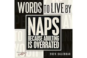 Words to Live By 2024 Mini Wall Calendar