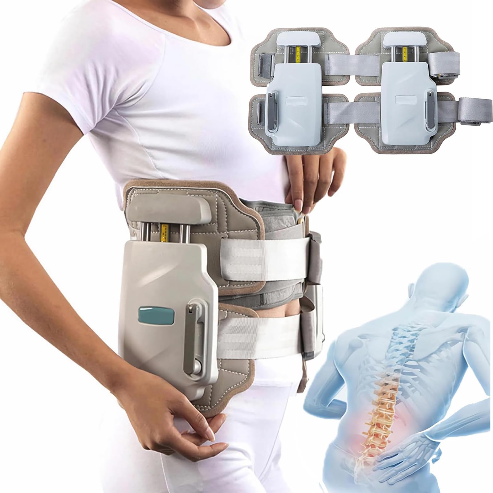 Dispositivos De Descompresión Espinal, Dispositivo De Tracción Lumbar para La Zona Lumbar para Uso Doméstico, Alivio De Hernias Discales, Cinturón De Descompresión Lumbar