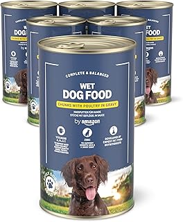by Amazon 6 x 1.24kg Wet Dog Food Tin Poultry in Sauce product image