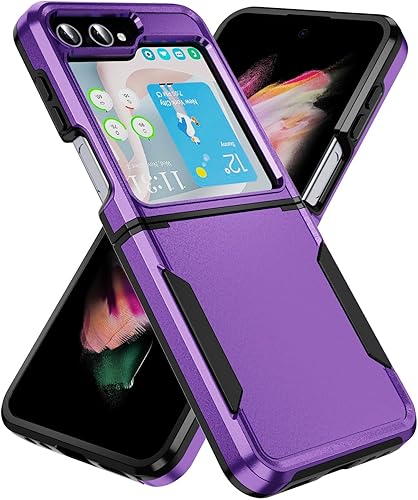 Asuwish Funda de teléfono para Samsung Galaxy Z Flip 5 5G 2023 con cubierta y delgada híbrida de cuerpo completo, protección móvil de doble capa disponible en Yaxa Colombia