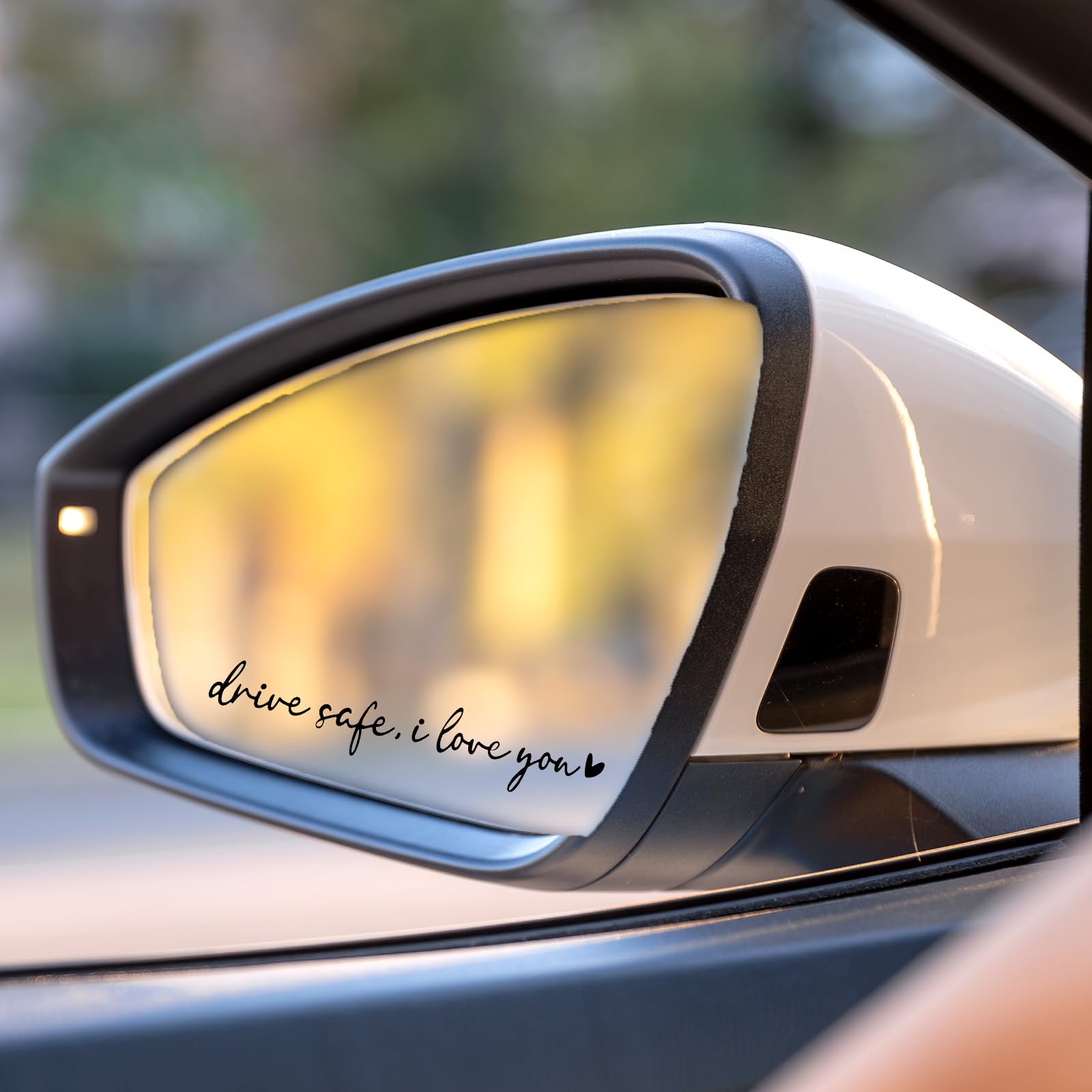 Coole 'I Love You Drive Safe' Aufkleber Für Deinen Autoaußenspiegel - 3er Set In Wasserfest