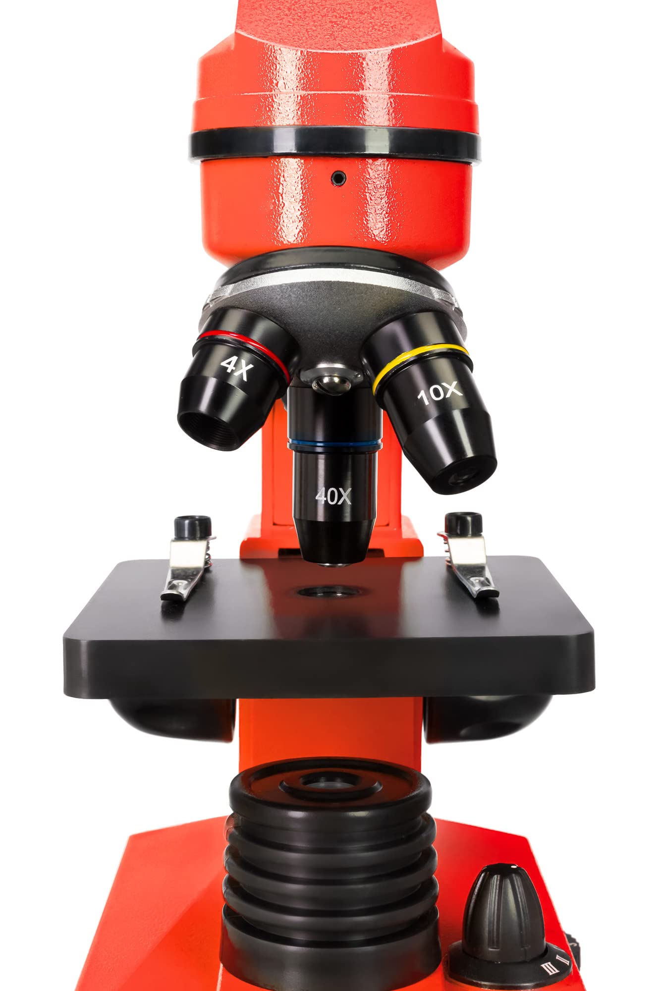Levenhuk Rainbow 2L Orange Home Lab Kit STEM per Bambini con Microscopio Biologico Portatile 400x, Guida Agli Esperimenti Illustrata a Colori, Campioni Preparati e Strumenti Scientifici (EN)