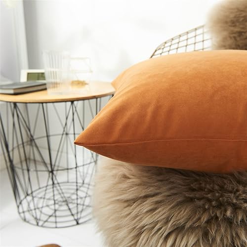 Miniatura 3 de Juego de 4 fundas de almohada cuadradas para sofá, juego de 4 fundas de almohada cuadradas de 20 x 20 pulgadas, juego de 4 almohadas decorativas