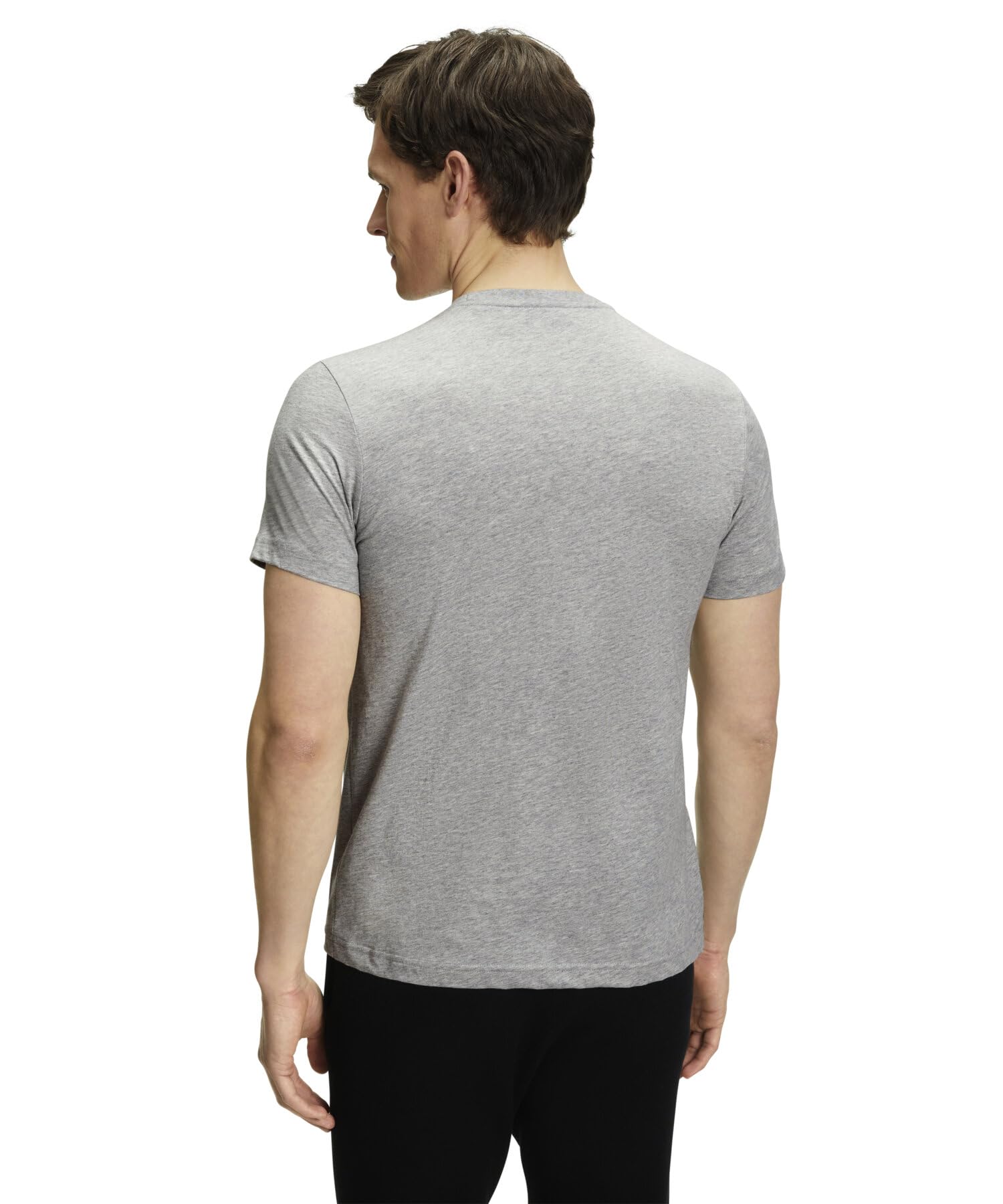 Falke Basic Round Neck M S/S SH Algodón Suave Manga Corta Cómoda Ligera Camiseta Hombre (Pack de 1)