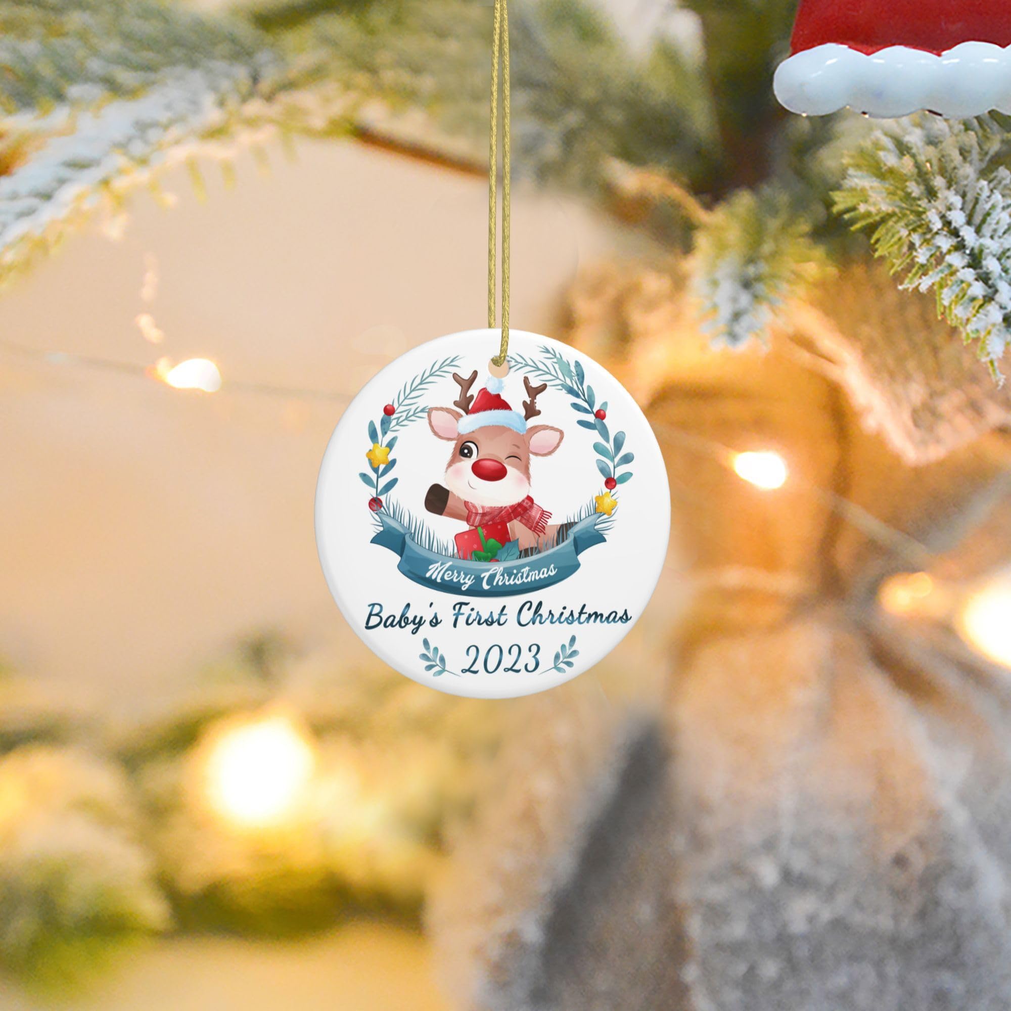 Amazon.co.jp: Baby First Christmas オーナメント 2023年