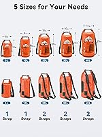 Vista 2 de HEETA Dry Bag Waterproof for Women Men, 5L/10L/20L/30L/40L Roll Top Lightweight Dry Storage Bag Backpack with Phone Case for Travel Swimming Boating