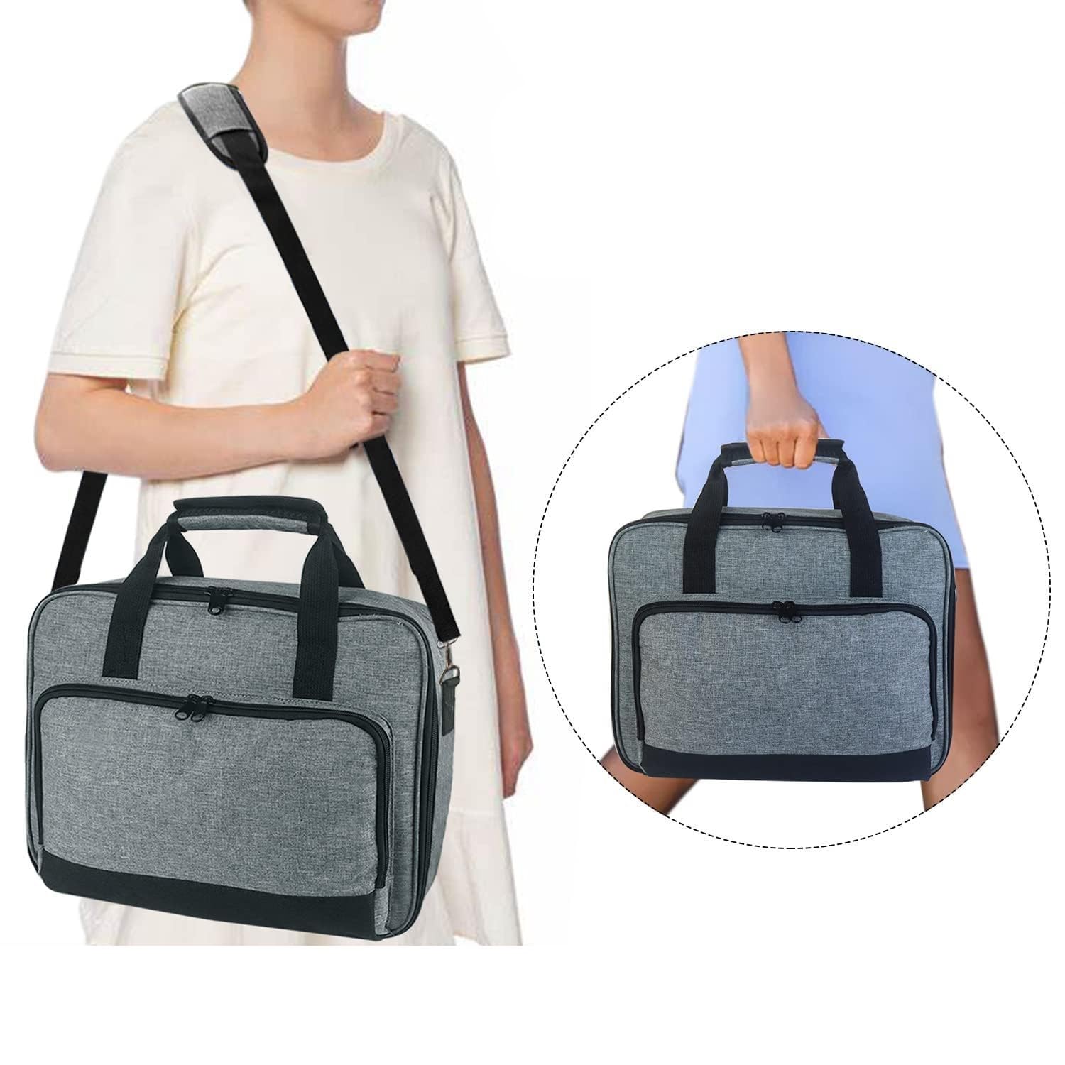 Beamertasche für Beamer, Projektor Reisetasche, Tragbar Projektor Tasche, Projektor-Tragetasche, Projektortasche, Projektor-Tasche mit Schultergurt, kompatibel mit den meisten großen Projektoren