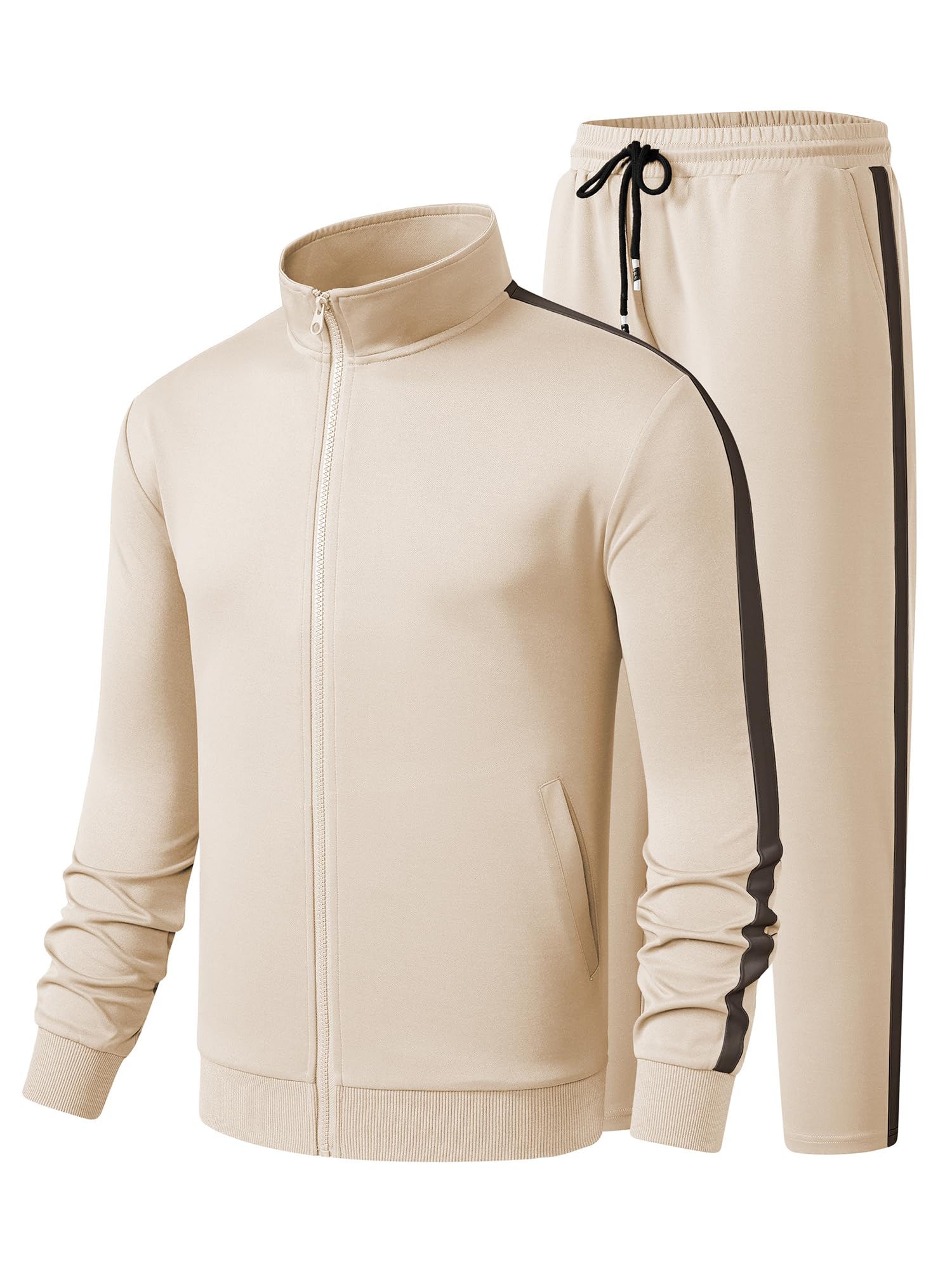 Men's Tracksuits 2 Piece Sweat Suit-image-36