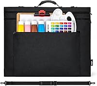 Vista 1 de JJRING 18x24 Art Portfolio Tote Bag - Large Carrying Storage Case with Handle & Adjustable Shoulder Strap, Portfolio Folder for Artwork, Posters