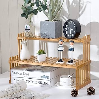 Amazon.co.jp: フラワースタンド 2段 フラワーラック 木製 ガーデン