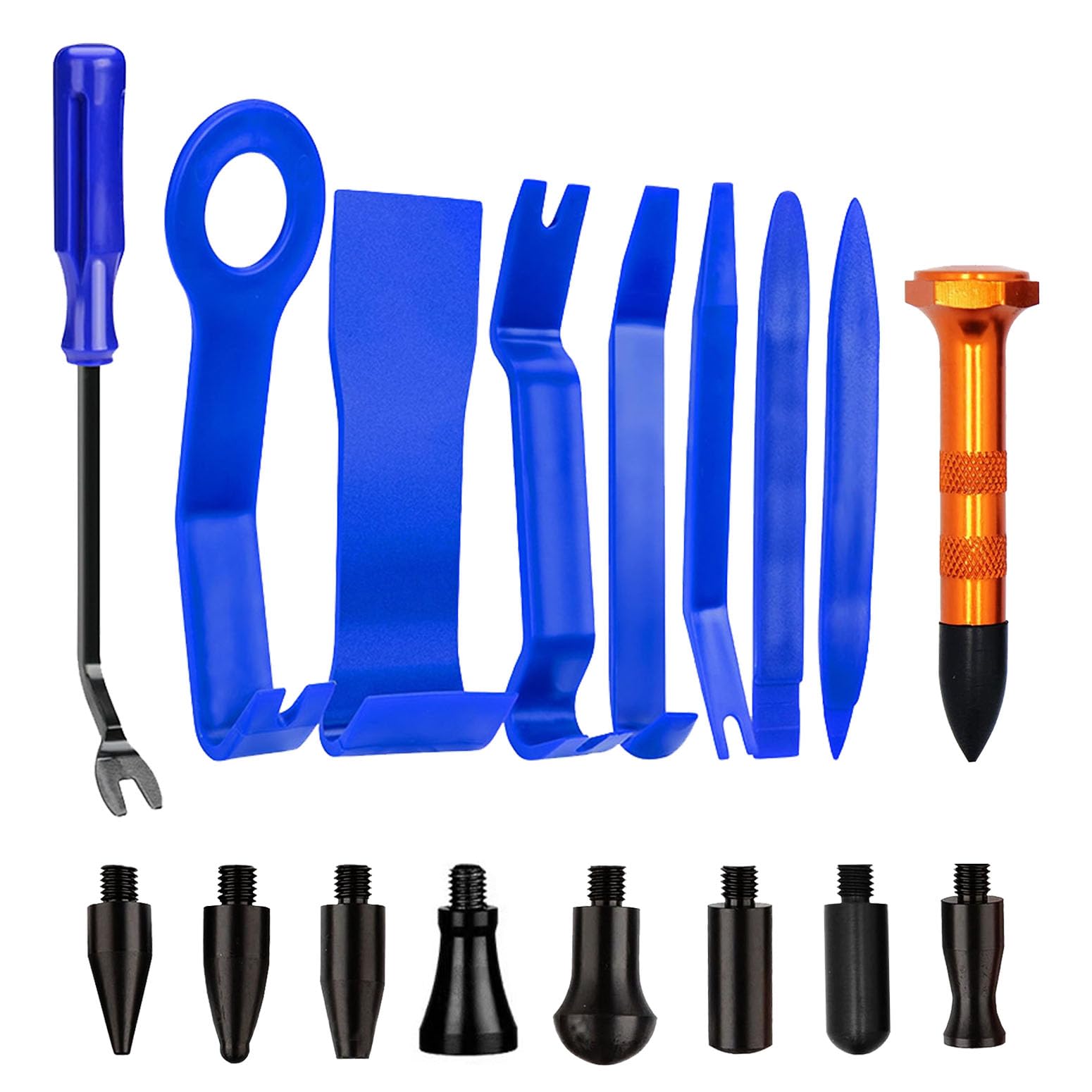 Paintless Dent Repair Kit Professional Auto Body Puller Tool- 17 Pack