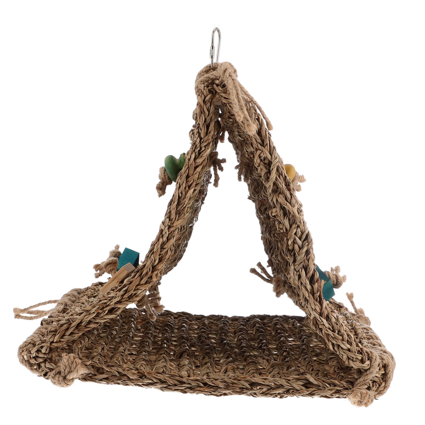 Rattan Papageienbett Nest mit Schnelltrocknendem Material und Hängendem Design Vogelschutz für Käfig Inklusive Zufälligem Zubehör für Vögel Zufälliger Stil