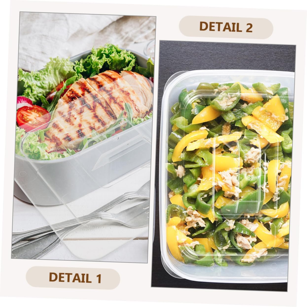 GLEAVI 4pcs PC Food Storage Container Dust Covers Rectangular Snack Box Lids Waterproof Lids for Cake Candy and Fruit for Home and Restaurant Use