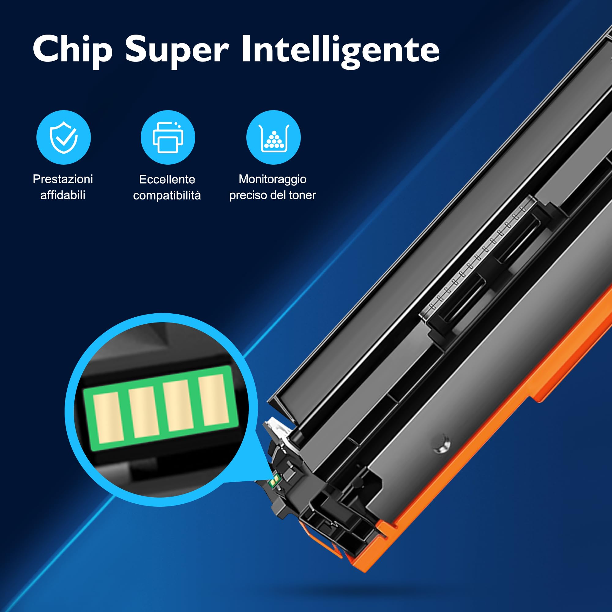 415A Toner Compatibili con HP 415A 415X Toner (Con Chip, 4 Pezzi) | Compatibili con HP Color LaserJet Pro M454dn M454dw M479fdw M479fnw M479fdn M479dw Enterprise M455dn M480f; Con Smart Chip