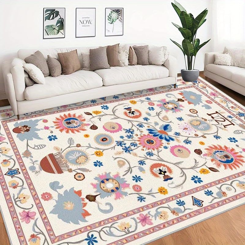 Tapis doux et lavable en machine pour éliminer les taches facilement dans la chambre