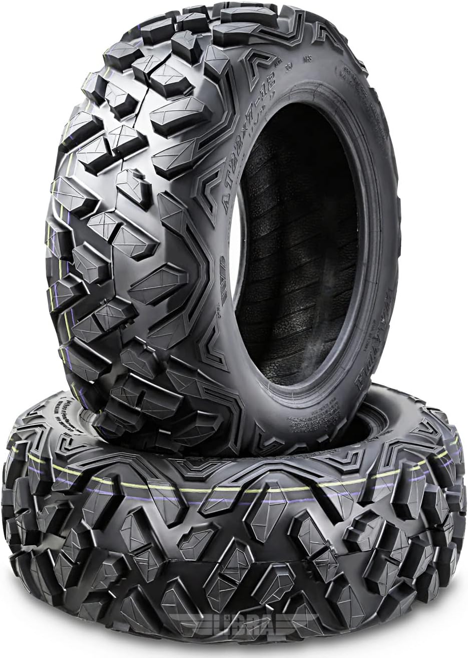 WANDA Set 2 ATV Tires 22x7-12 22x7x12 6PR Bighorn Style