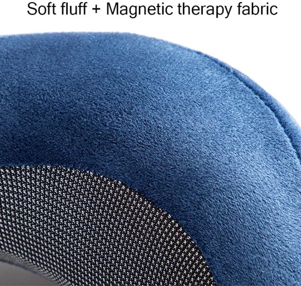 Cuscino da Viaggio in Memory Foam con Cappuccio, Cuscino for Il Collo a Forma di U con Fodera in Peluche, Ideale for Viaggi in Aereo e in Auto(Gray)