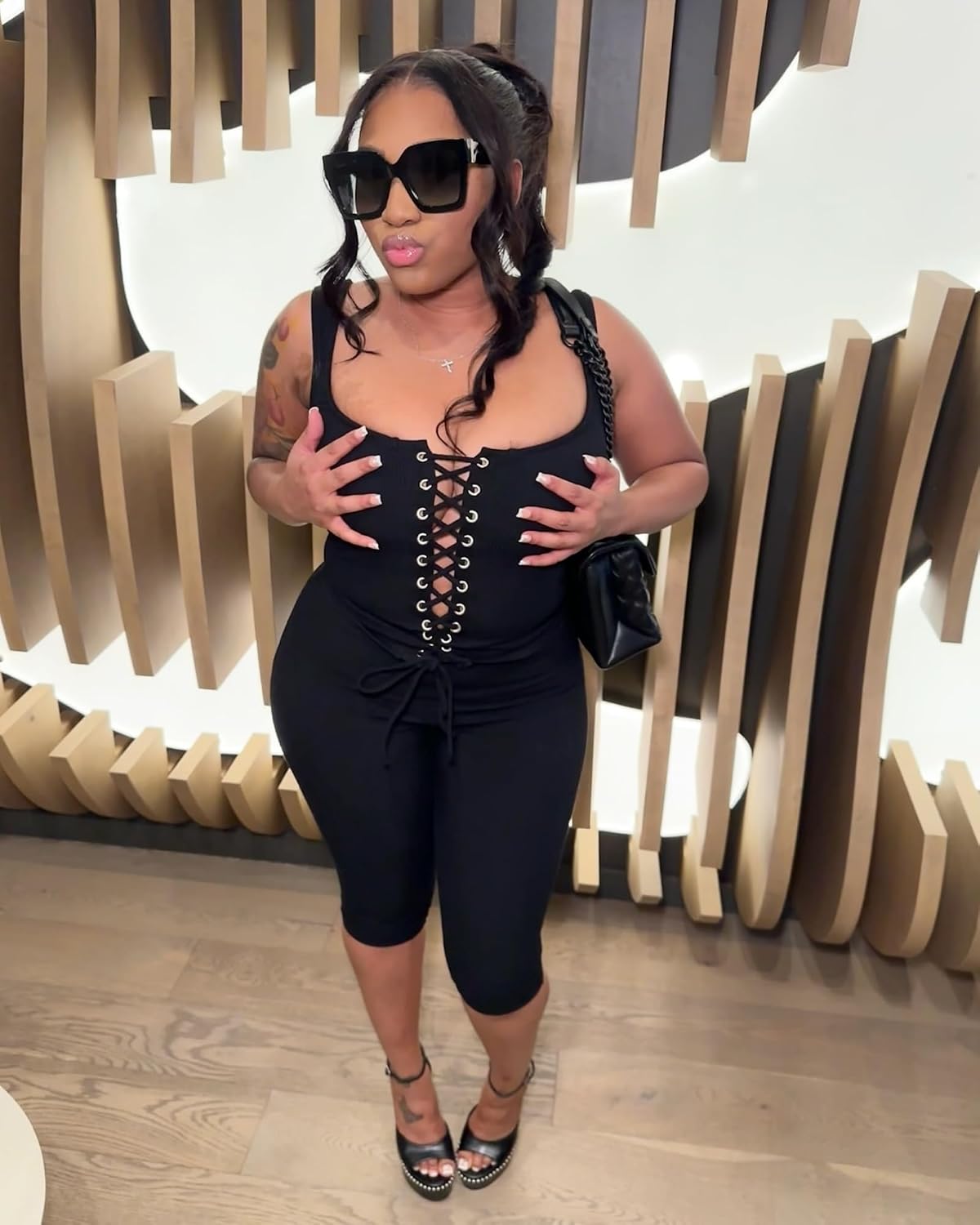 2 Piece Sets for Women Sexy Ribbed Crop Tops High Waist Bodycon Capri Pants Womens Summer Outfits Clubwear