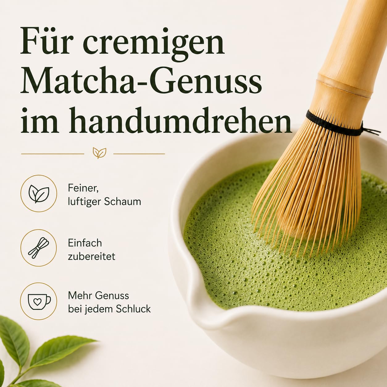 Set da 5 pezzi con ciotola per matcha, frusta in bambù, supporto per scopa, cucchiaio e setaccio, accessori per la preparazione tradizionale del matcha, regalo per gli amanti del matcha
