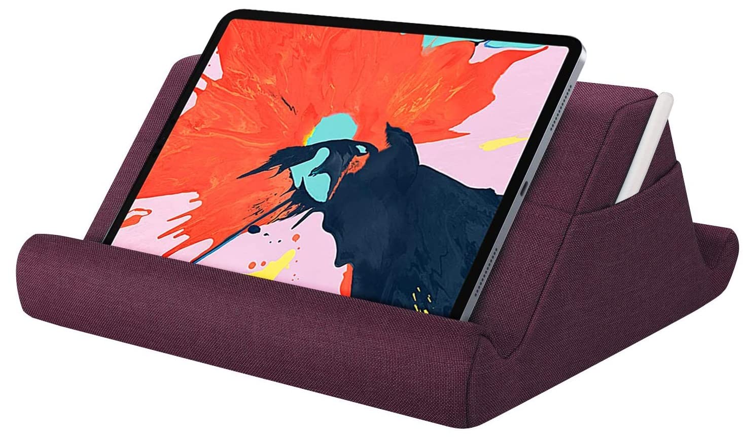 SwooK Tablet Pillow Stand, Multi-Angle Soft Pillow Stand for Universal Tablet Up to 11-Inch Tablet Compatible with iPad 10.2 inch iPad 9.7 inch iPad Air Pro iPad Mini Lenovo Tablets Stand (Plum) (B09W9VV3H2) Amazon Price History, Amazon Price Tracker