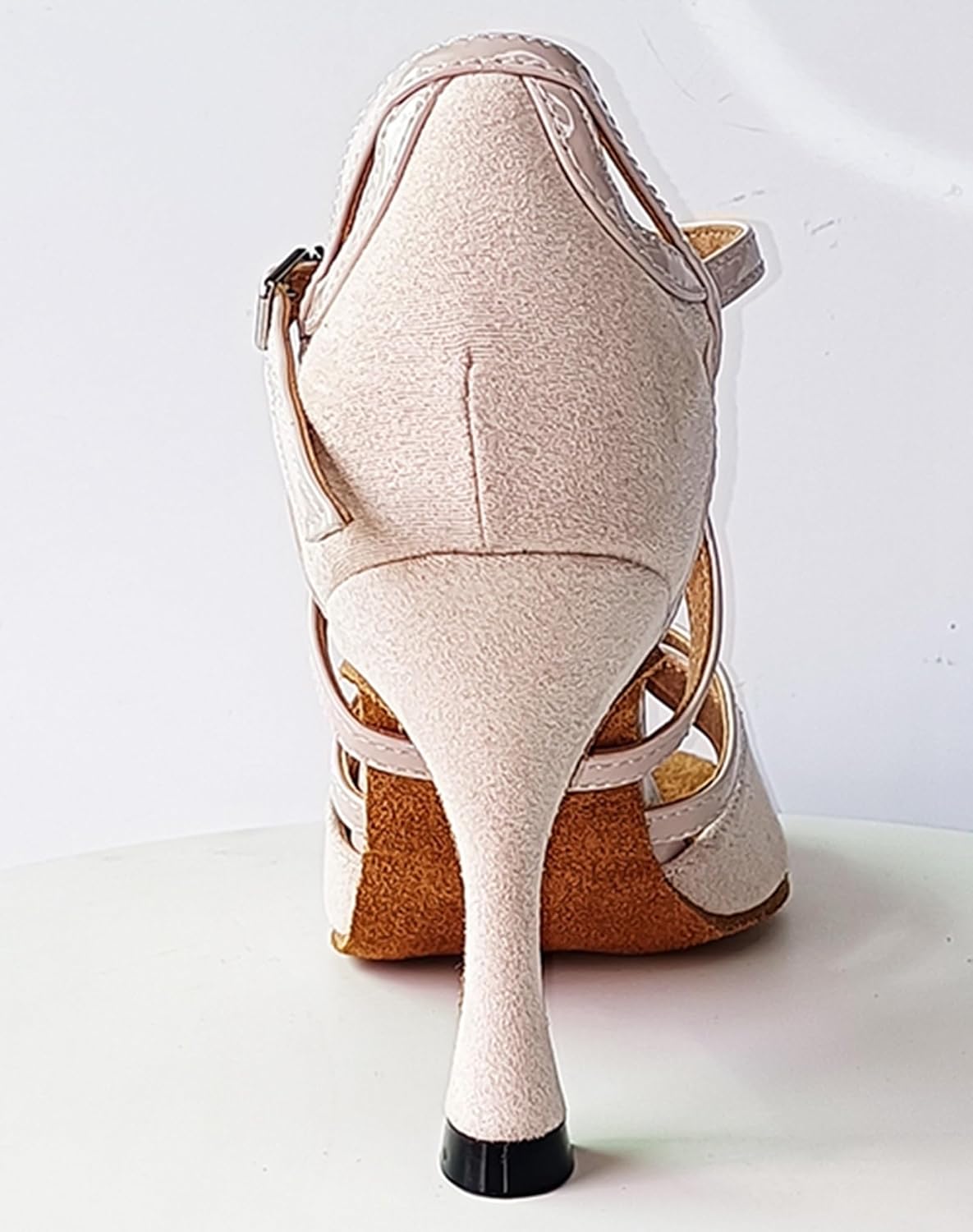 Woman Swing Dancing Heels Peep Toe Latin Professional Dancing Shoes Wedding Sandals X075B