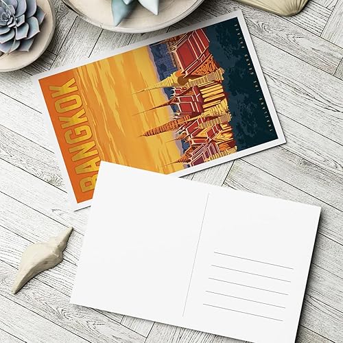 Miniatura 6 de gaeaverse Bangkok Tailandia - Postales de paisaje vintage 9 unids/set de tarjetas de felicitación de ciudades del mundo para viajes de negocios