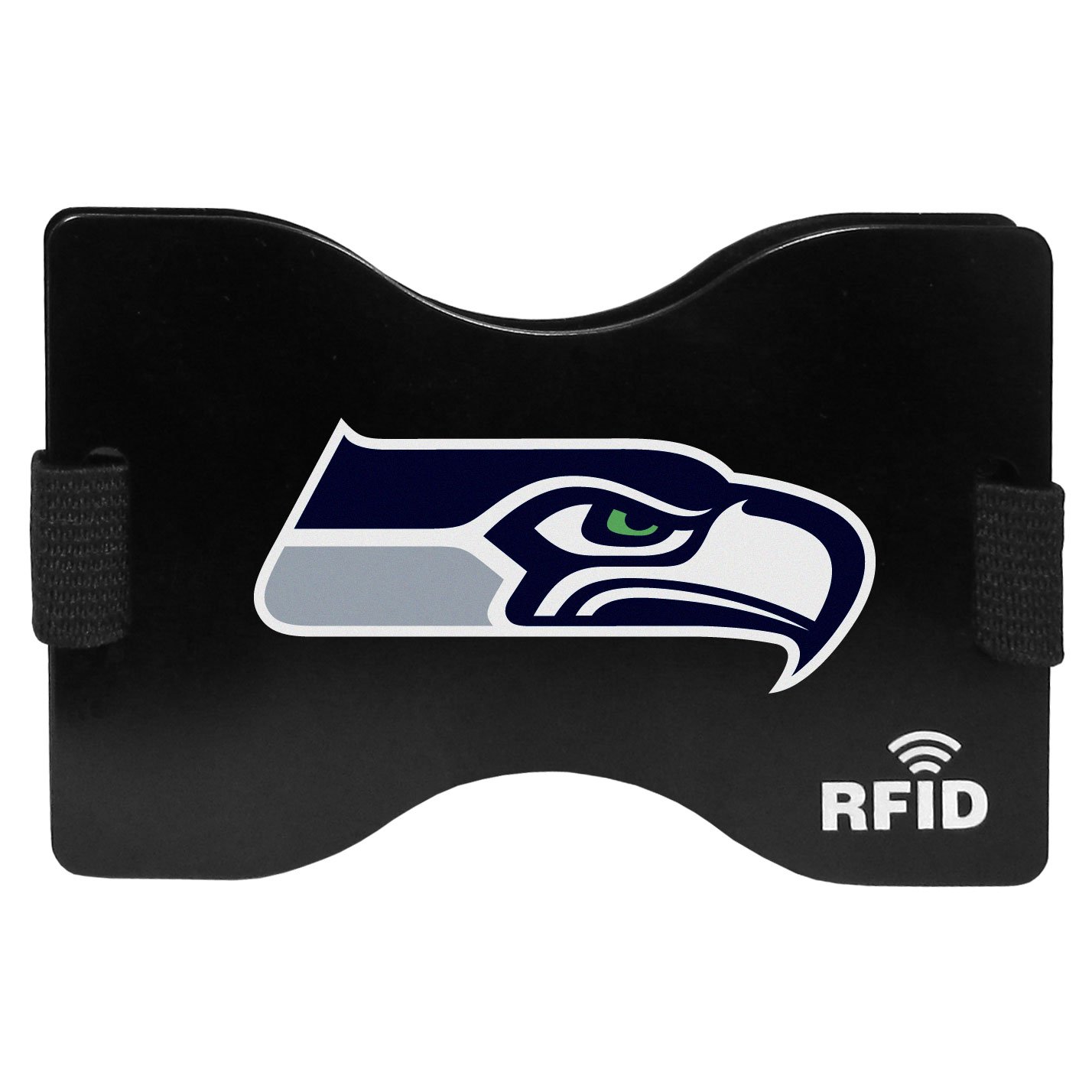 Siskiyou NFL Seattle Seahawks Unisex SportsRFID Wallet, Black, One Size
