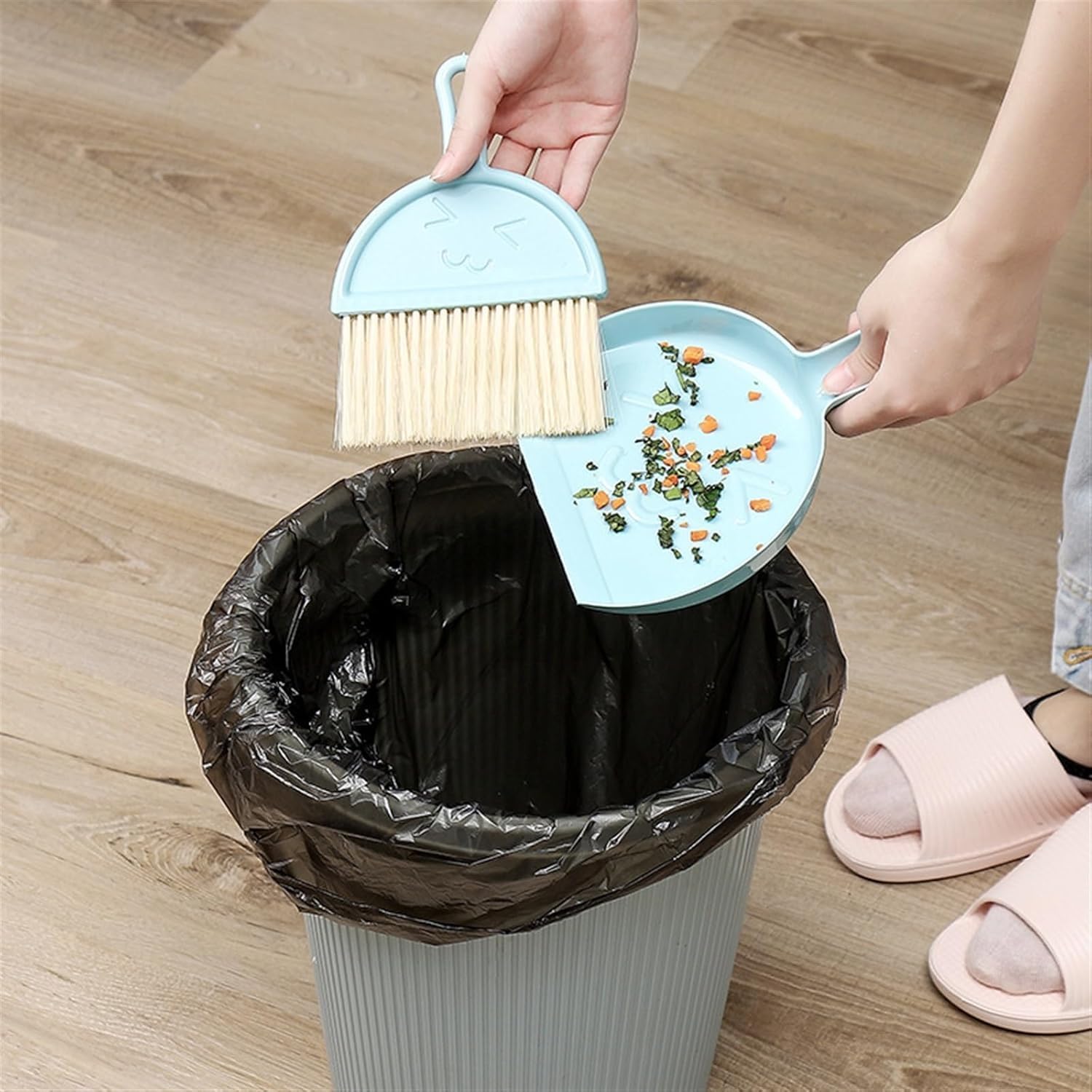 Brooms, Brooms Garbage Cleaning Shovel Desktop Household Cleaning Tools Small Broom Desktop(Blue)