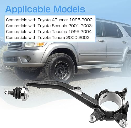 Miniatura 5 de Manguito de dirección del lado del pasajero delantero compatible con Toyota 4Runner 1996-2002, Sequoia 2001-2003, Tacoma 1995-2004, Tundra 2000-2003