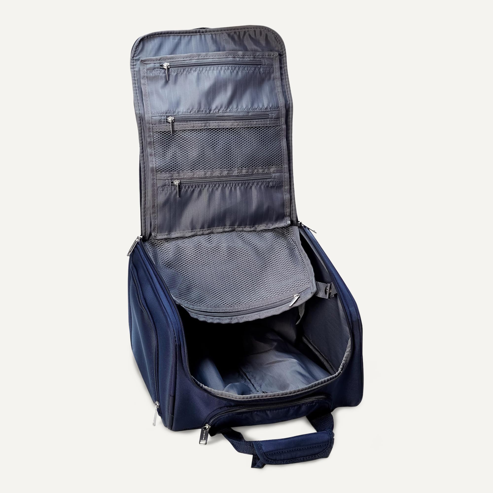 Amazon Basics Bagaglio per Vano Sotto-Sedile, Blu Navy, 35.3 x 25.2 x 38.5 cm
