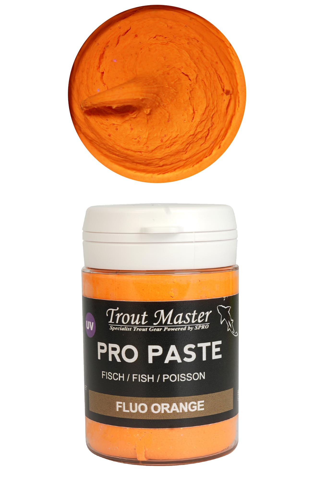 Trout Master SPRO - Pasta di pesce fluo arancione, 60 g