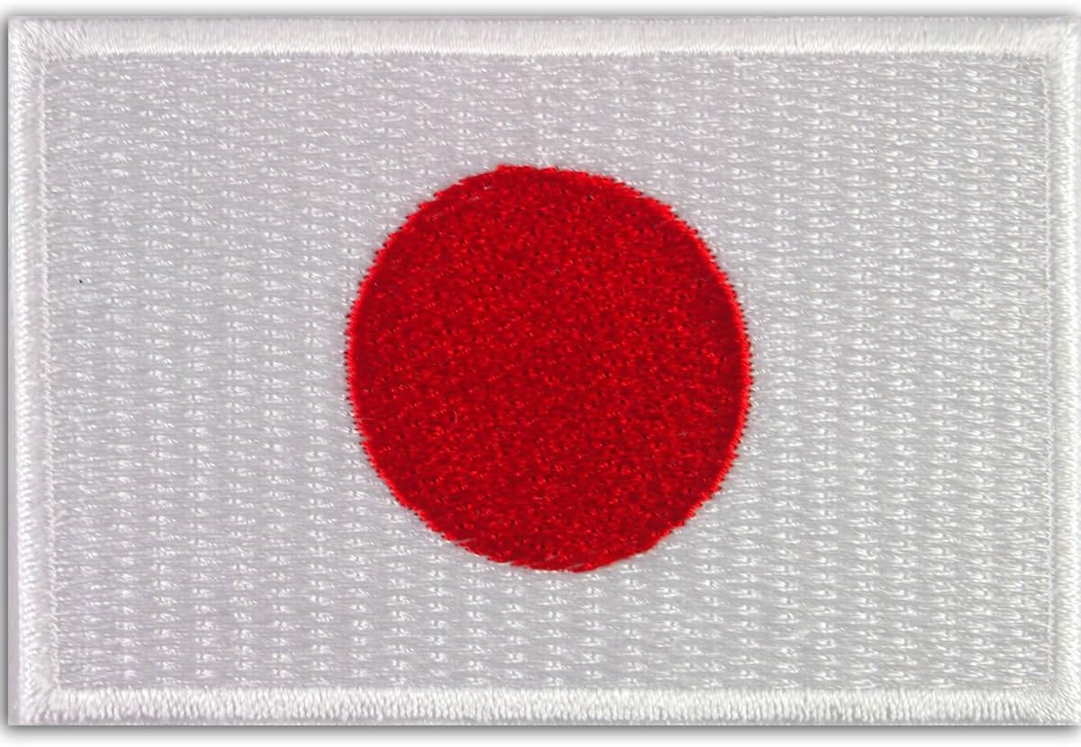 Japan Japanese Rising Sun Nippon Flag National Emblem Embroidered Iron on Patch # F