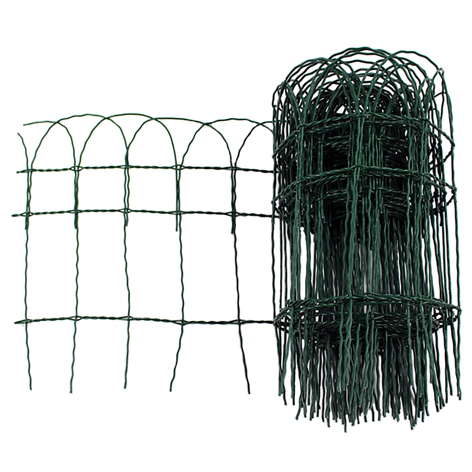 Actiasgear Green - Pvc Garden Border Fence | 10M X 400Mm, Decorative Lawn Edging