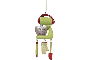 Stand-Up Pioneer Woman "Born to Bake" Stand Up Mixer, 4.25", Christmas Ornaments