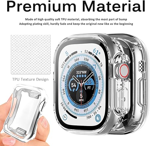 Miniatura 41 de Funda compatible con Apple Watch Series 3, 2, 1 de 1.496 pulgadas con protector de pantalla, cubierta dura de policarbonato antiarañazos a prueba