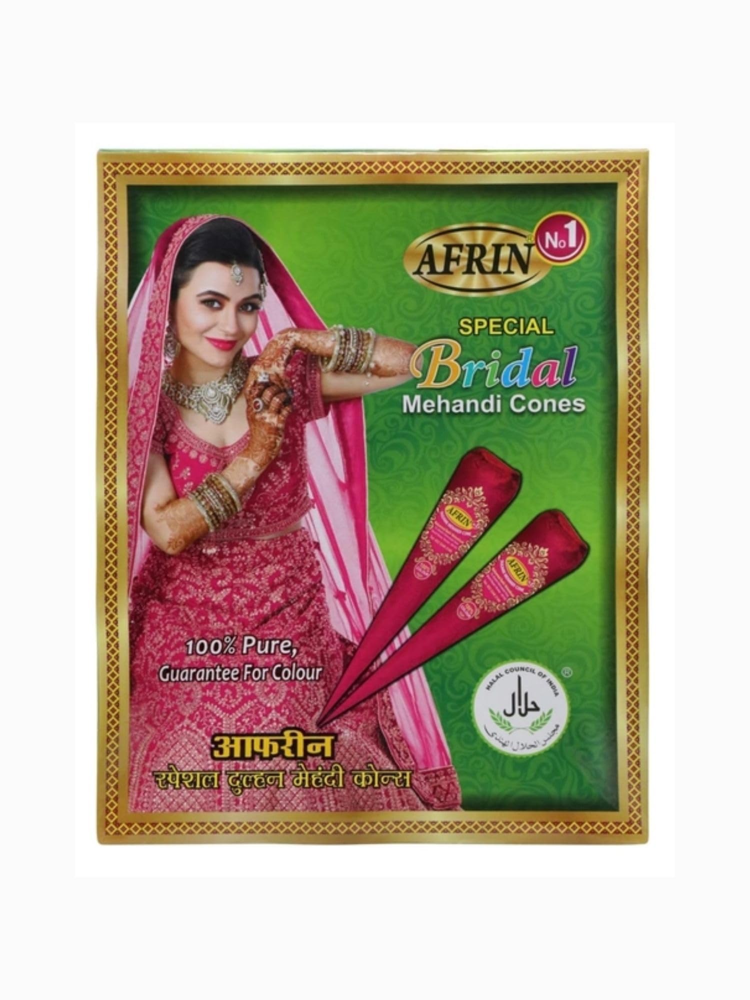 AFRIN Henna Bridal Mehandi Cone Pack of 12 (40gm each)-picture-17
