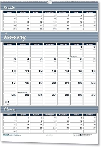 Miniatura 8 de House of Doolittle Calendario mensual de pared 2024, puerto de bar, 12 x 17 pulgadas, enero a diciembre (HOD332-24)