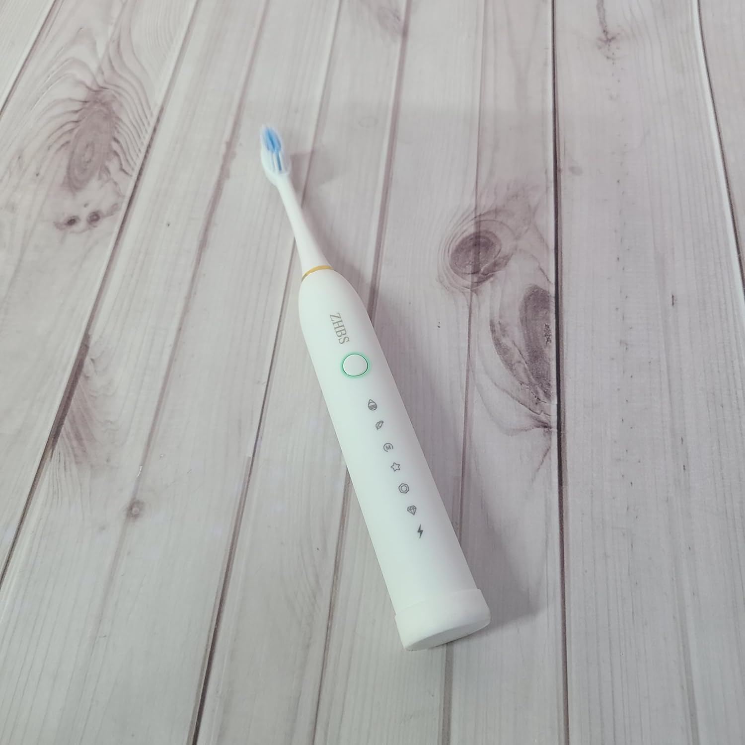 ZHBS Electric Toothbrushes, Rechargeable, Smart Timer – 40,000 VPM – Whitening Toothbrush for Adults – White