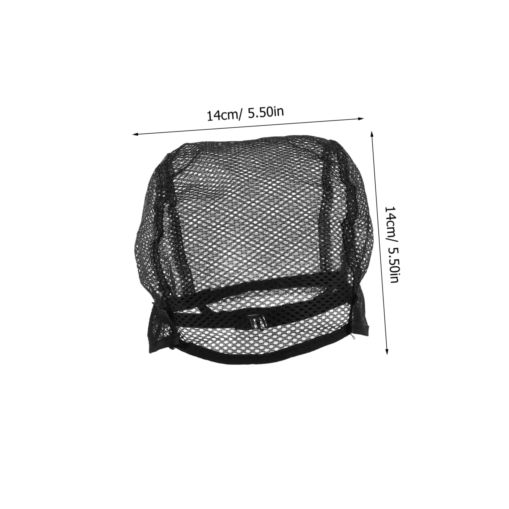 IWOWHERO 2Pc Adjustable Stretch Black Mesh Wig Caps for Hair Weaving Durable and Easy to Clean for Making Wigs and Hair Styling Lightweight Design for Portable Use