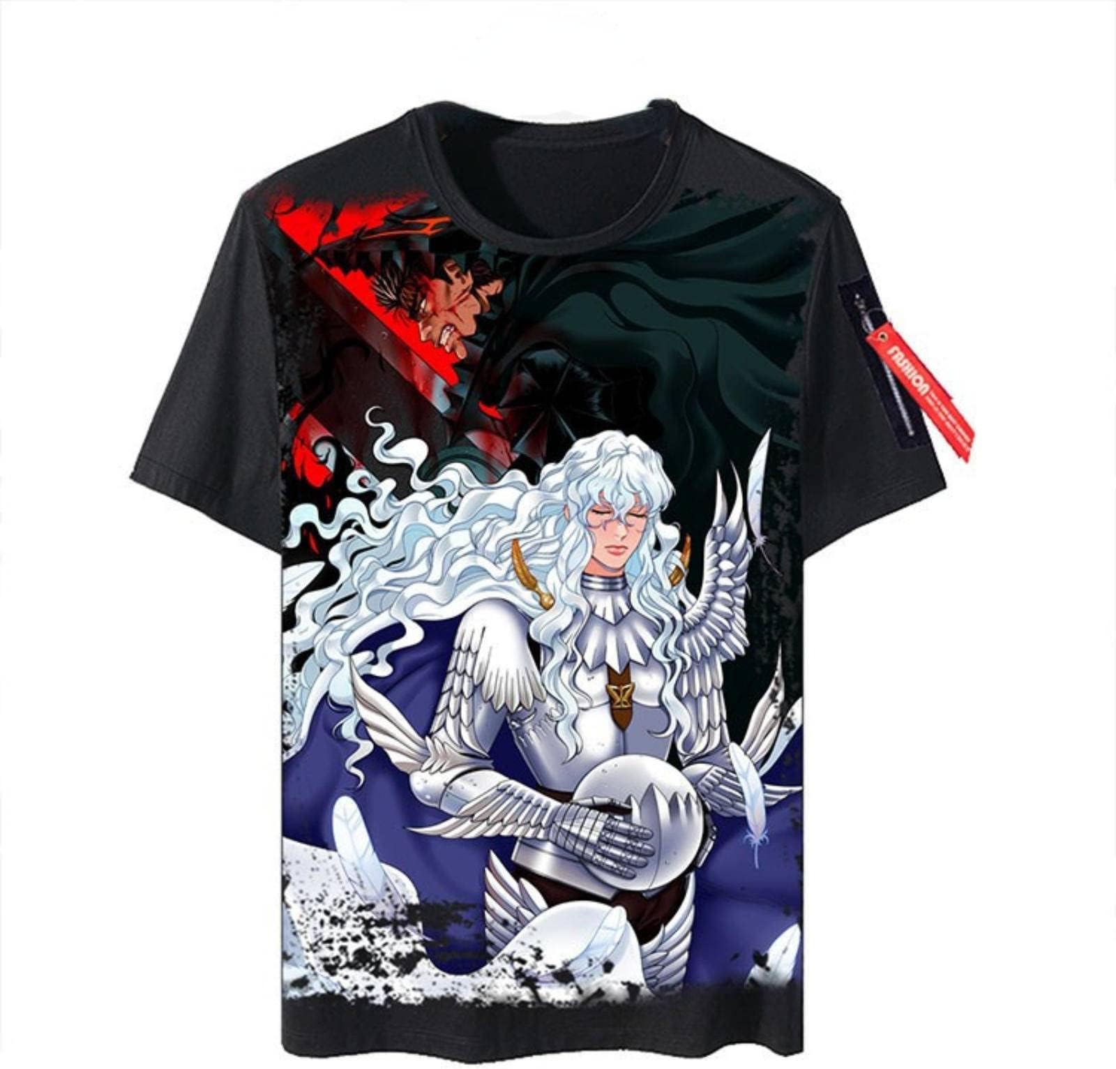 MBETAMBETA BERSERK T-Shirt For Mens Womens, Anime Character Hoodie Cosplay Fashion Tops,Gift For Fans