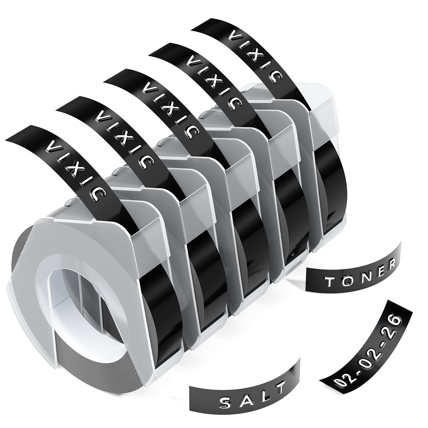 Vixic 9mm Embossing Tape for Embossing Label Makers