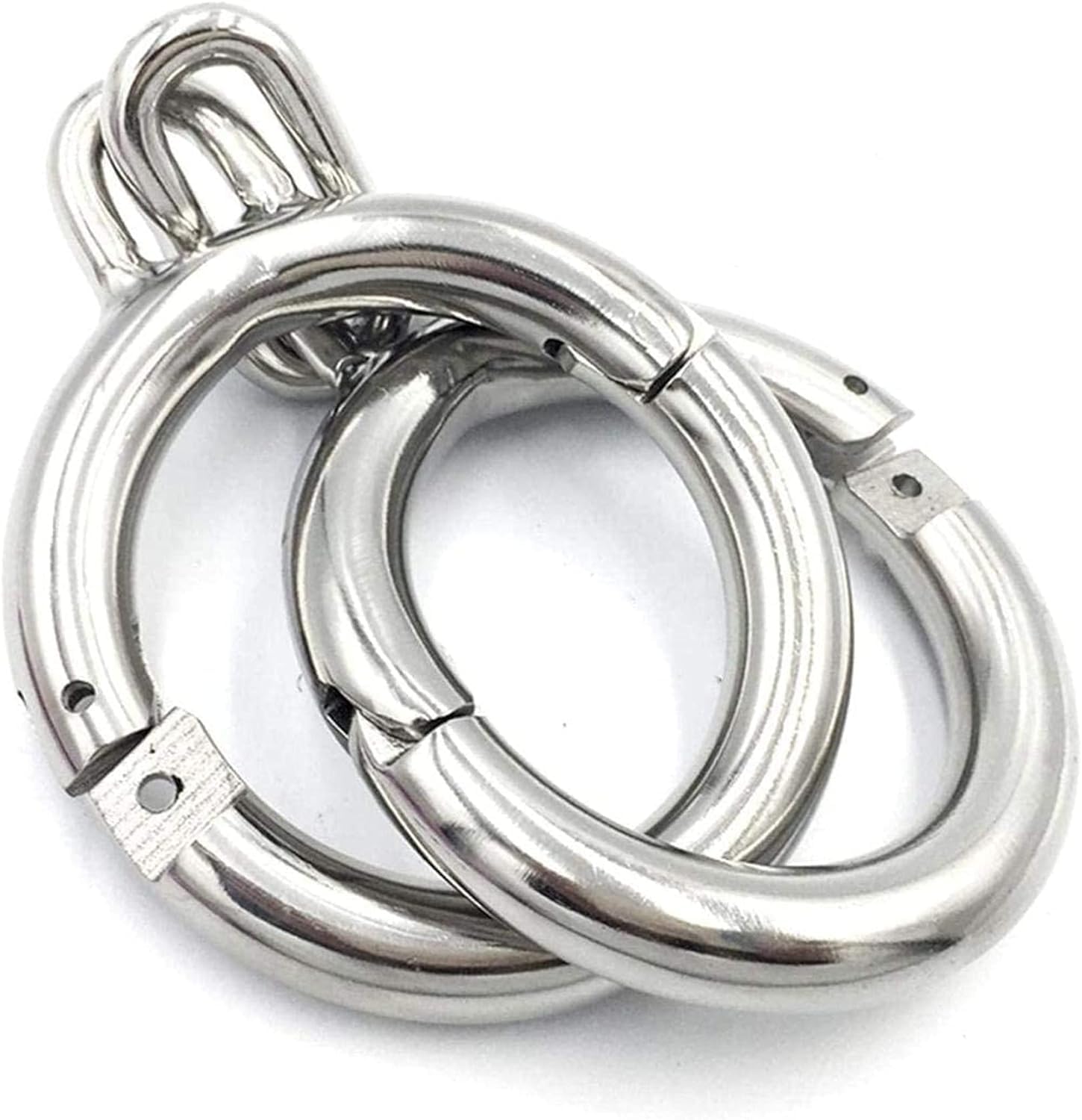 Edelstahl Handschellen BDSM Extrem Bondage Set Handfesseln Abschließbar Metall Handcuffs Erotik SM Extrem Bondage Slave Fesselset Fetisch Sexspielzeug für Paare Männer Frauen (Color : Male 6.4cm, Si