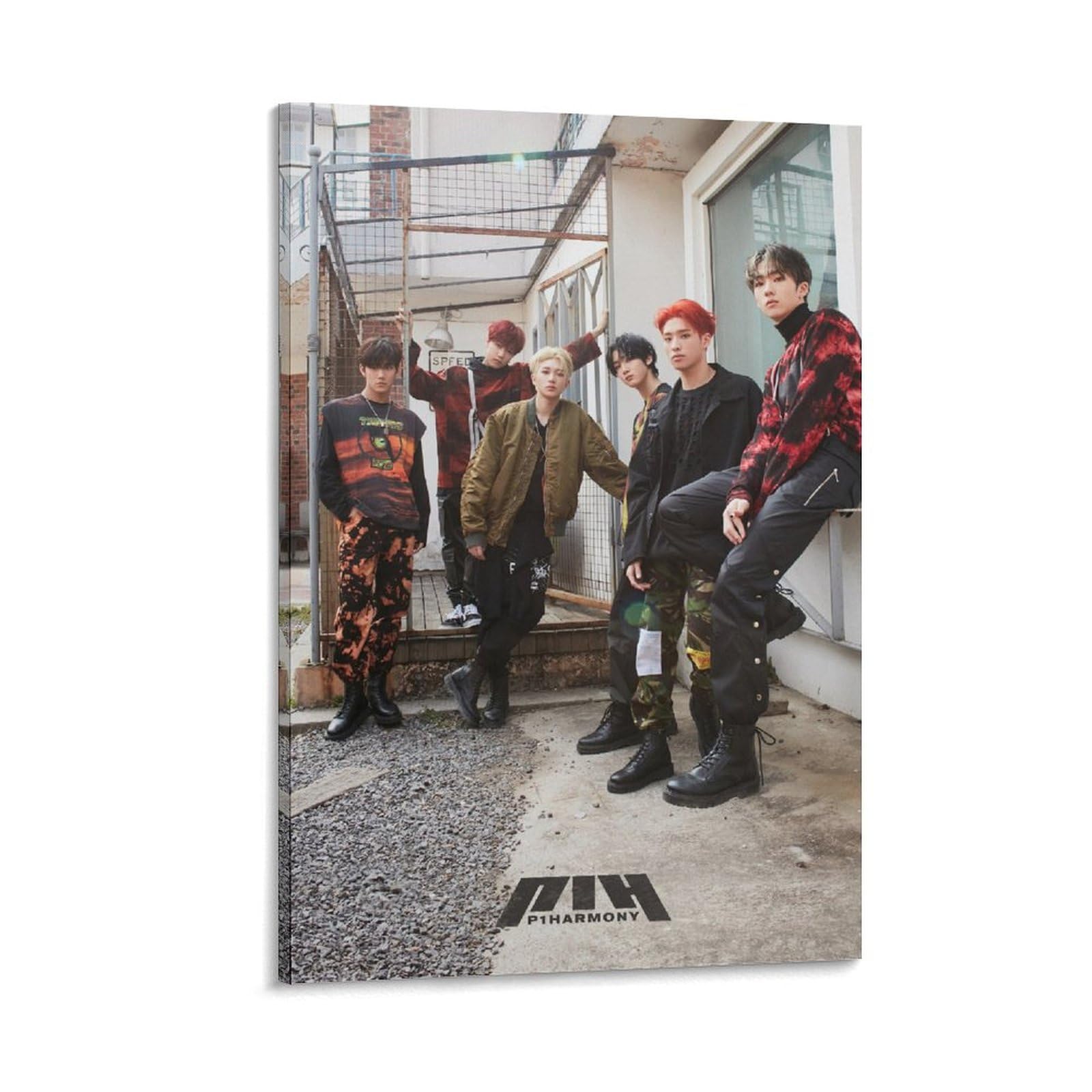 KPOP P1harmony Debut Profile Members Collection Intak Jiung Jongseob Keeho Soul Theo Poster Painting Canvas Prints Bedroom Large Home Decor Wall Art Picture Canvas Wall 08x12inch(20x30cm)